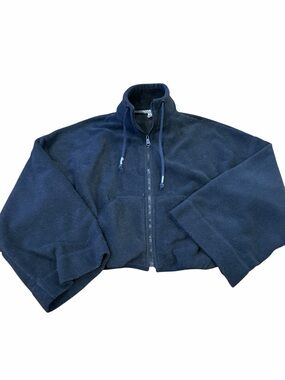 Free People Movement Bell Sleeve black CLIMB HIGH Fleece Full Zip Warm Jacket S